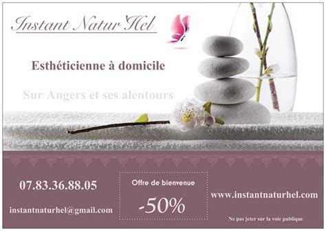 Instant NaturHel / Esthéticienne à domicile Angers et。